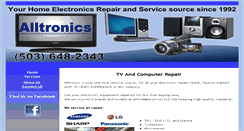 Desktop Screenshot of alltronicsrepair.com