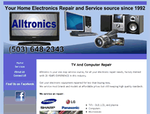 Tablet Screenshot of alltronicsrepair.com